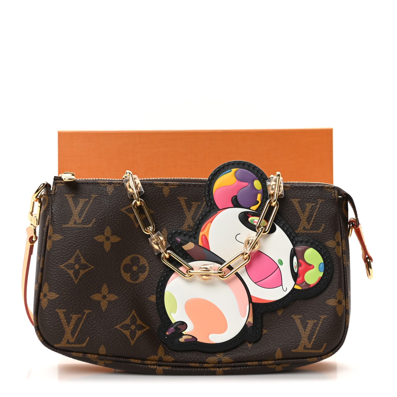 Louis Vuitton LV X TM Monogram Superflat Panda Pochette Accessories 8 of 10