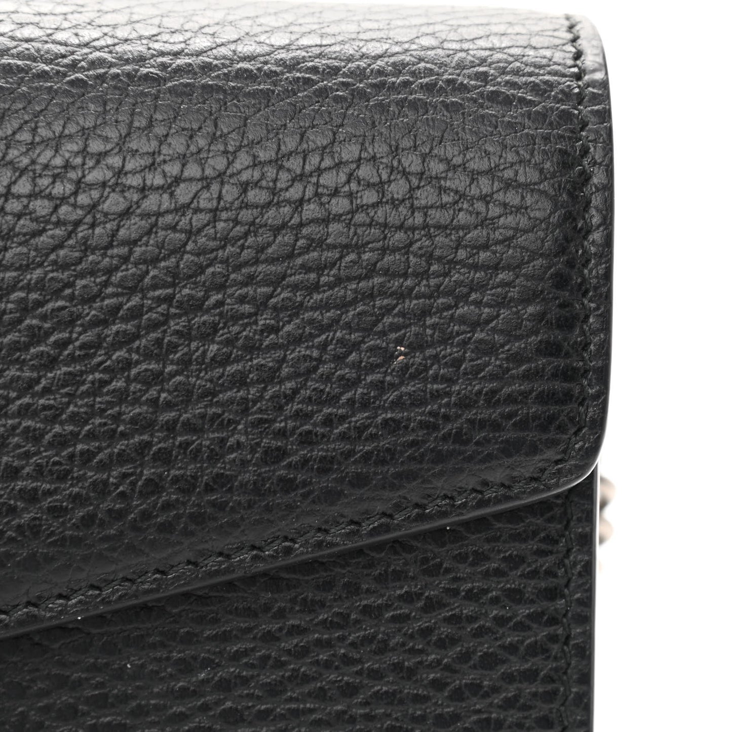 Calfskin Mini Dionysus Chain Wallet Black