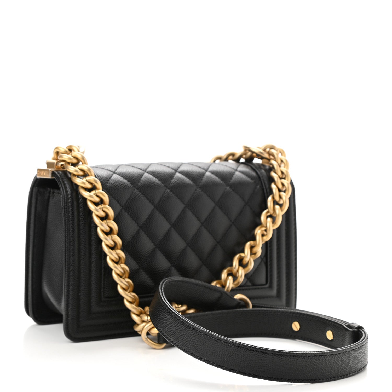 Chanel Caviar Quilted Small Boy Flap Black 3 of 10