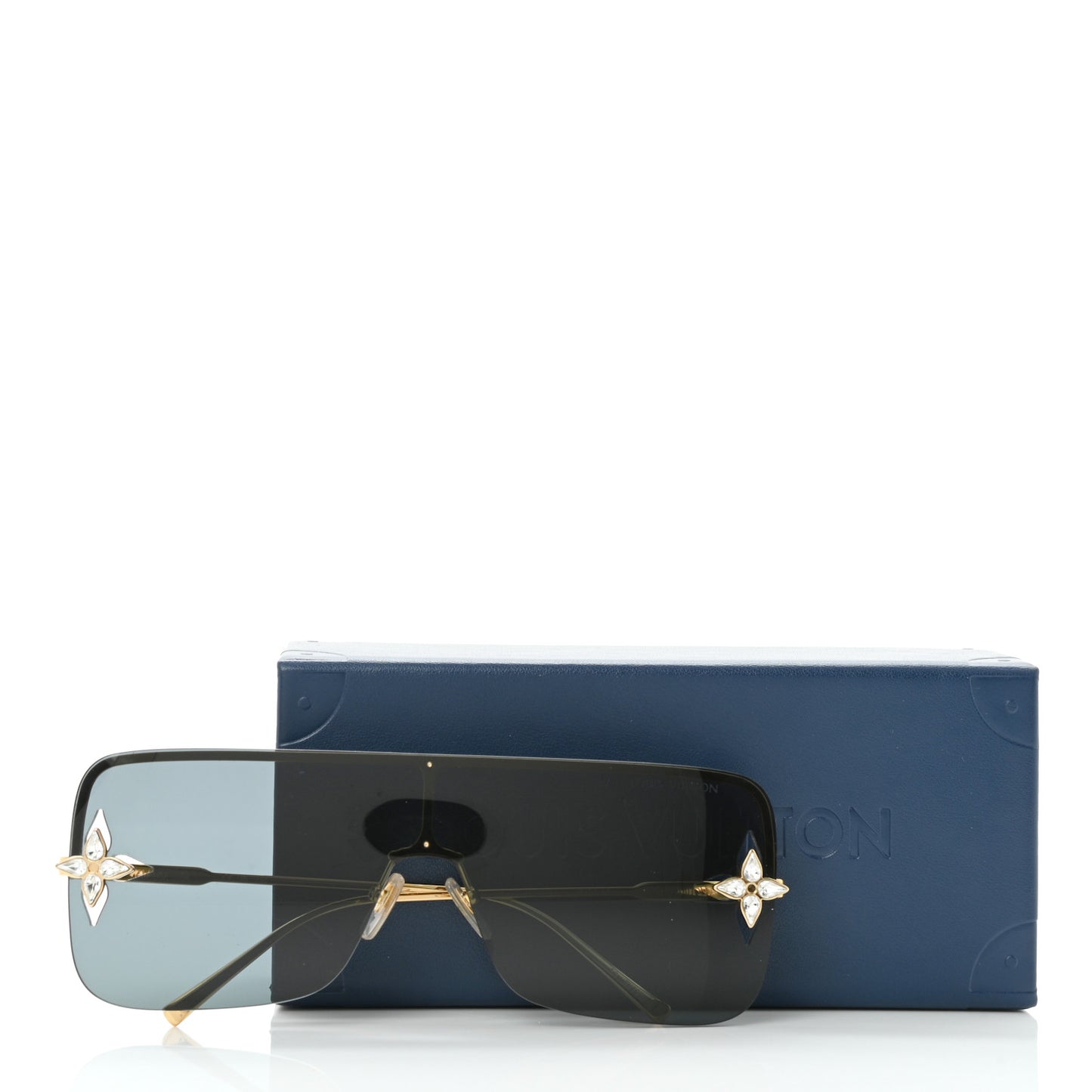 Metal Swarovski Crystal Star Light Sunglasses Z1664U Gold