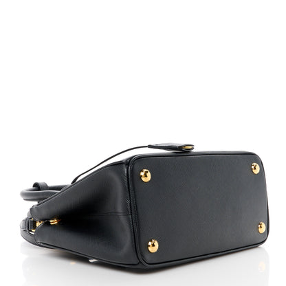 Prada Saffiano Small Galleria Double Zip Tote Black 4 of 13
