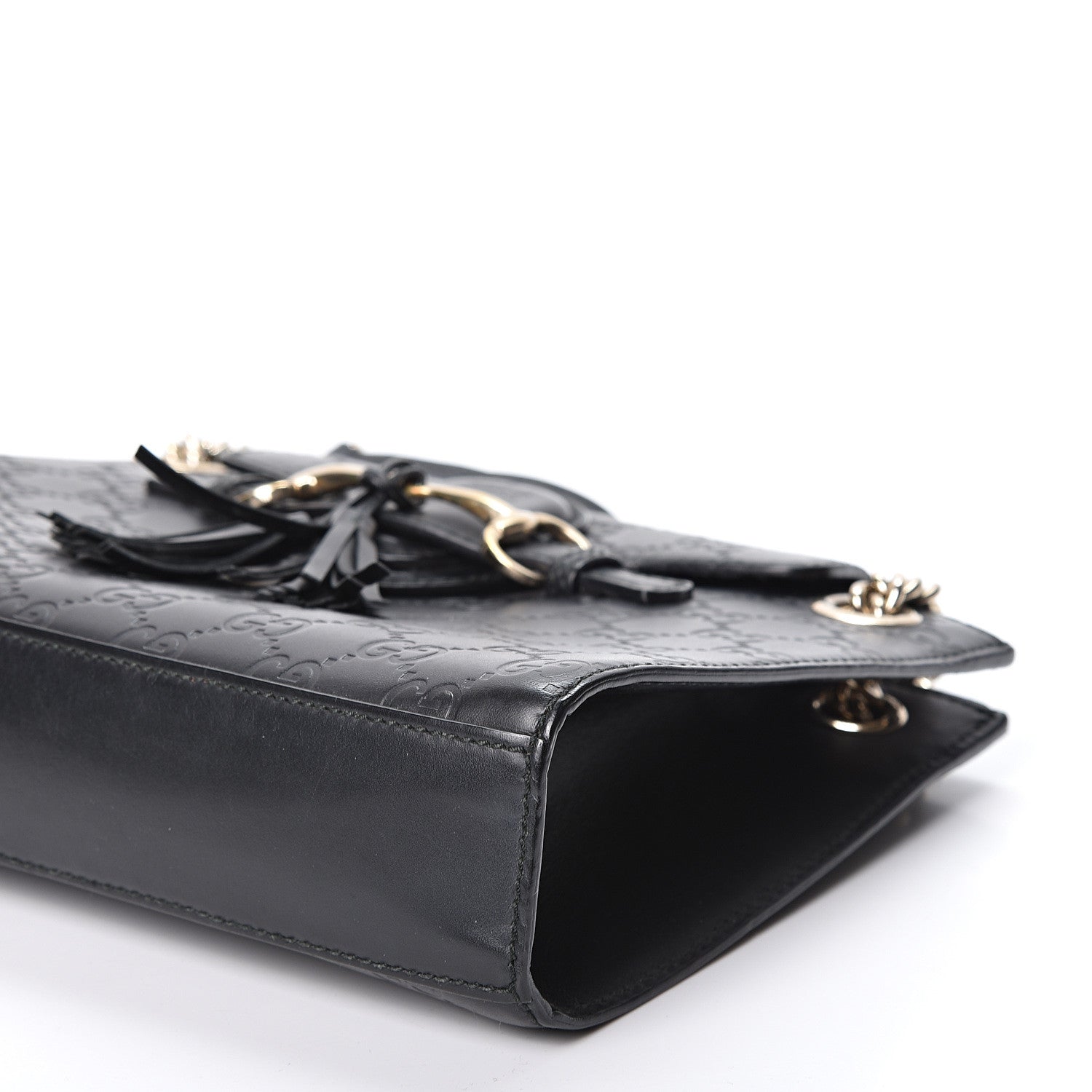 Gucci Guccissima Small Emily Shoulder Bag Black 9 of 9
