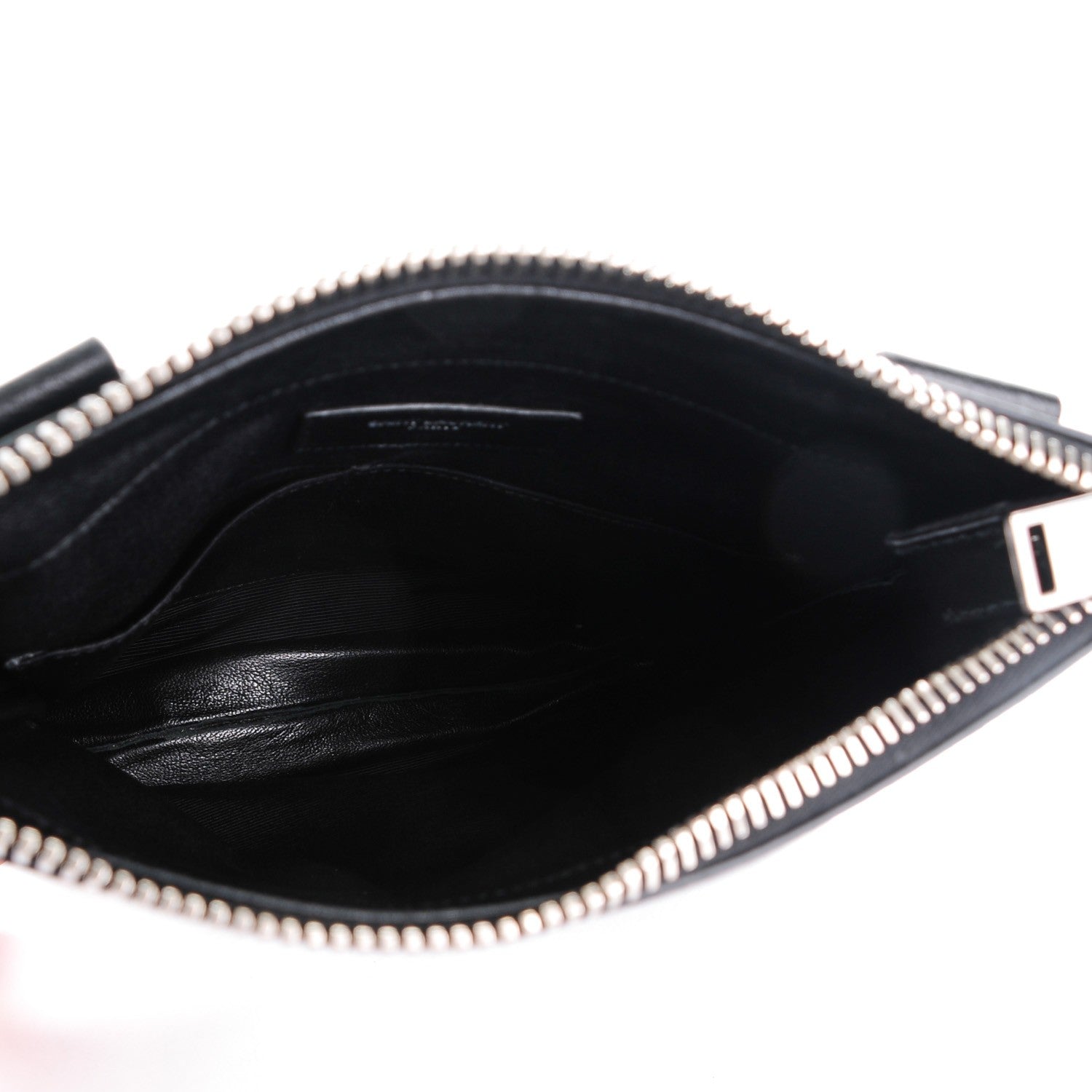 Saint Laurent Calfskin Zip Messenger Bag Black 5 of 6