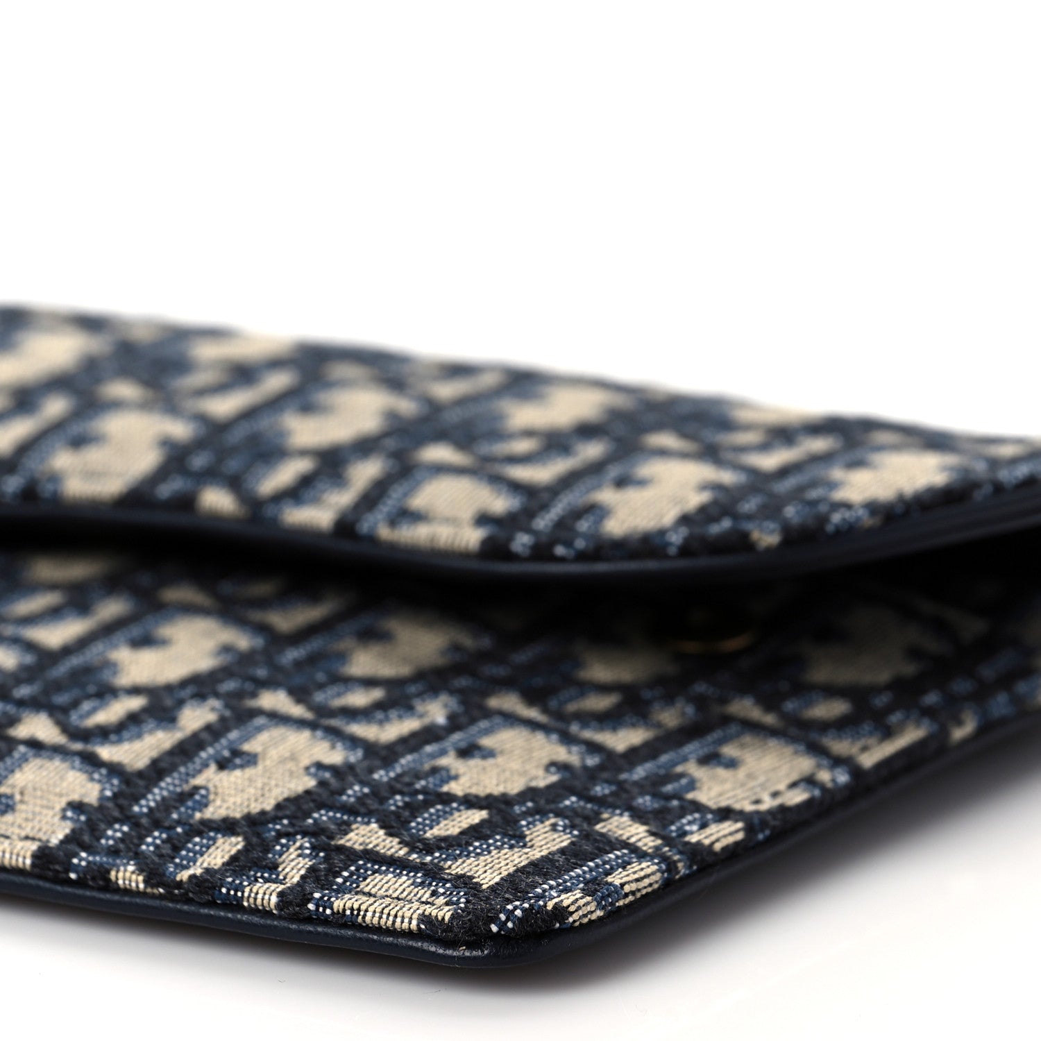 Christian Dior Monogram Saddle Pouch Wallet Blue 8 of 9