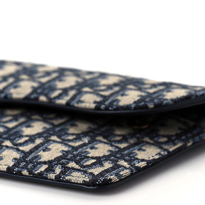 Christian Dior Monogram Saddle Pouch Wallet Blue 8 of 9
