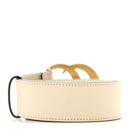 Gucci Calfskin Double G 40mm Belt 80 32 Mystic White 2 of 6