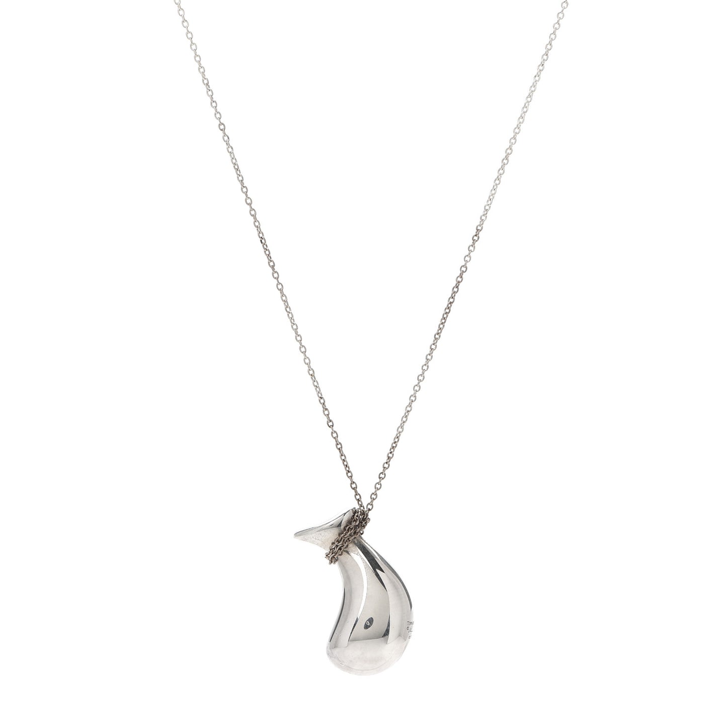 Sterling Silver Elsa Peretti Bottle Jug Pendant Necklace