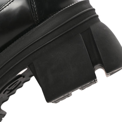Gucci Magnum Calfskin Nappa Samoa Womens Horsebit Platform Chunky Lug Sole 40mm Loafers 36.5 Black 11 of 11
