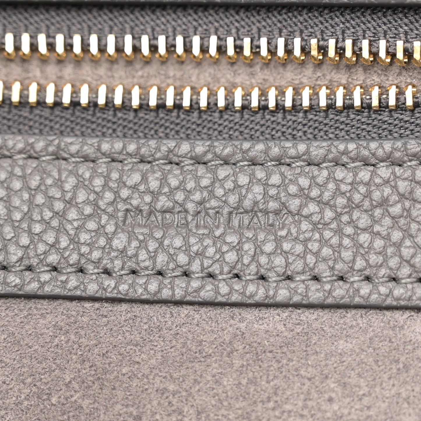 Soft Grained Calfskin Medium Belt Cabas Phantom Grey