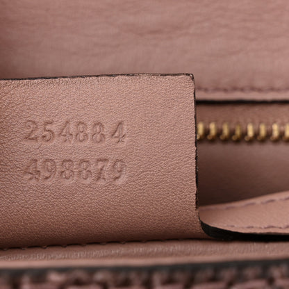 Gucci Lizard Medium New Bamboo Top Handle Bag Pink 7 of 11