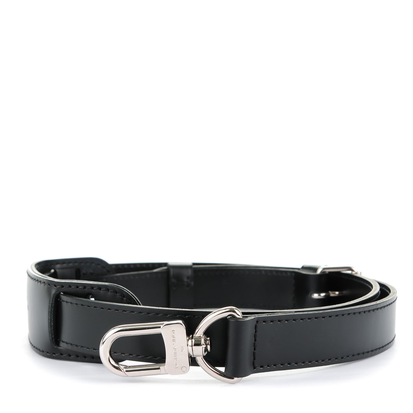 Calfskin Adjustable Keepall Bandouliere Shoulder Strap Black