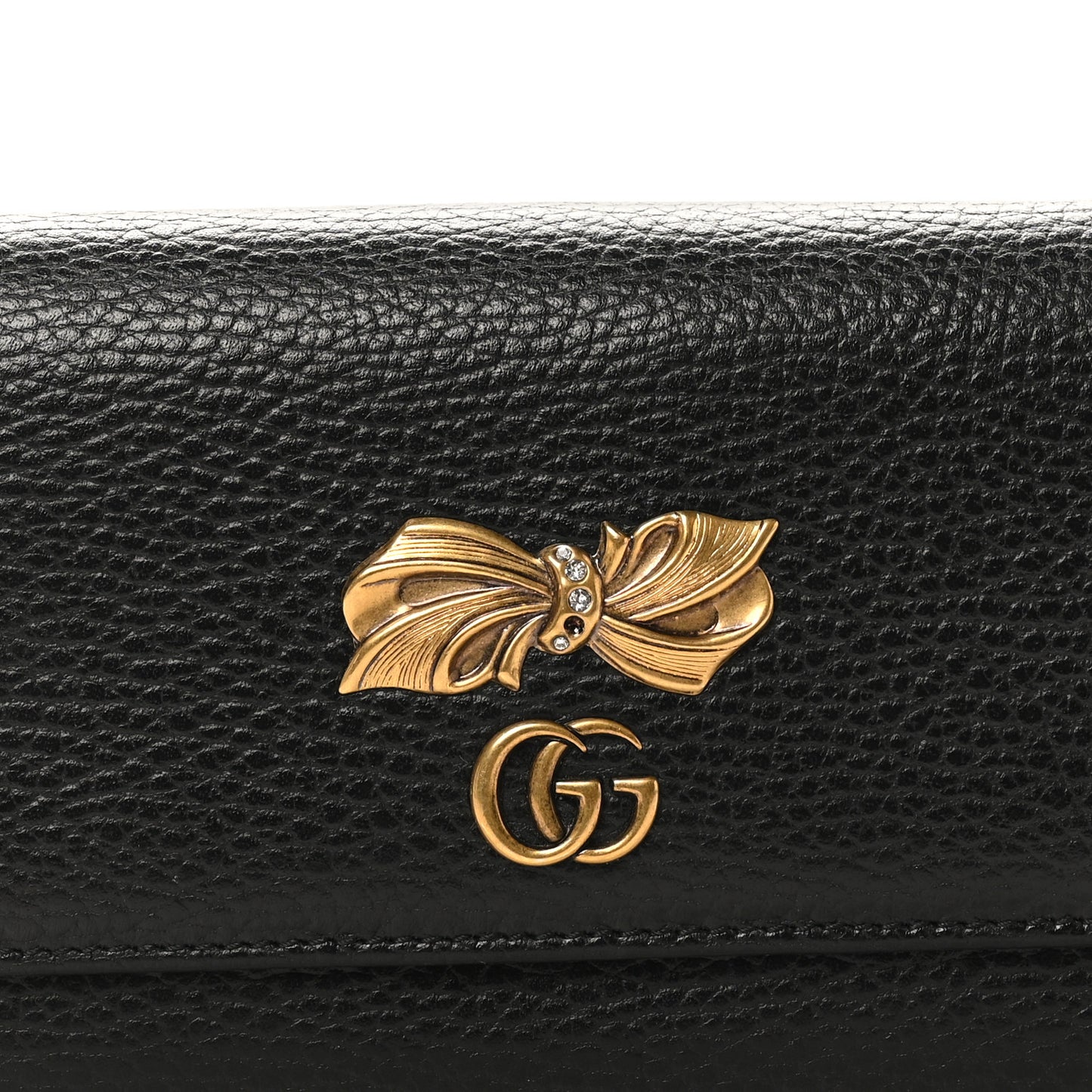 Calfskin Garden Continental Wallet Black