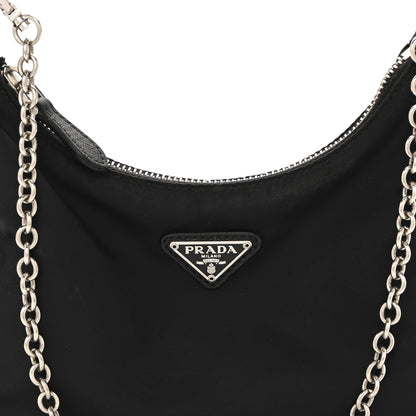 Prada Nylon Re-Edition 2005 Shoulder Bag Black 8 of 14