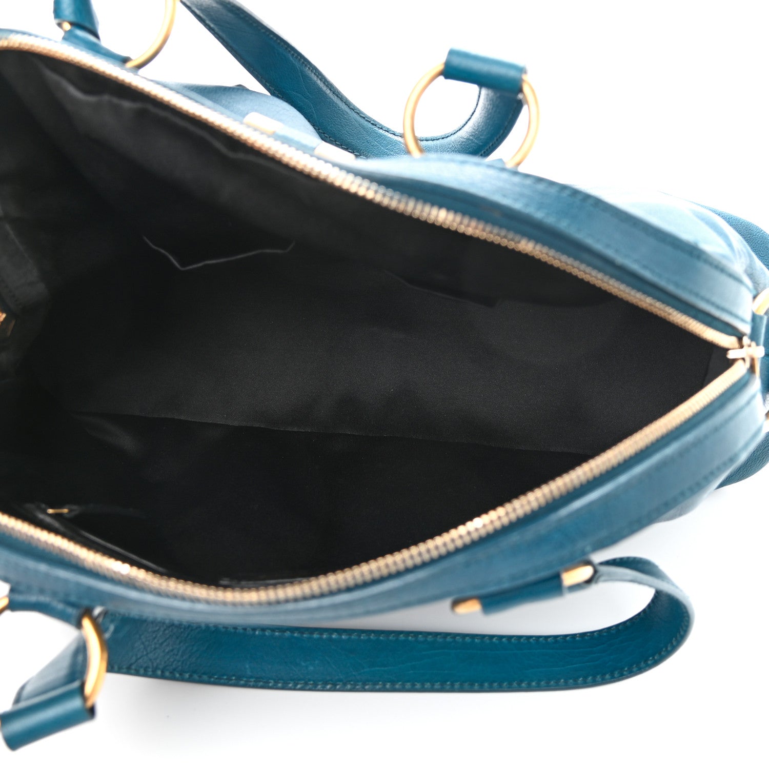 Saint Laurent Calfskin Large Muse Turquoise 10 of 15