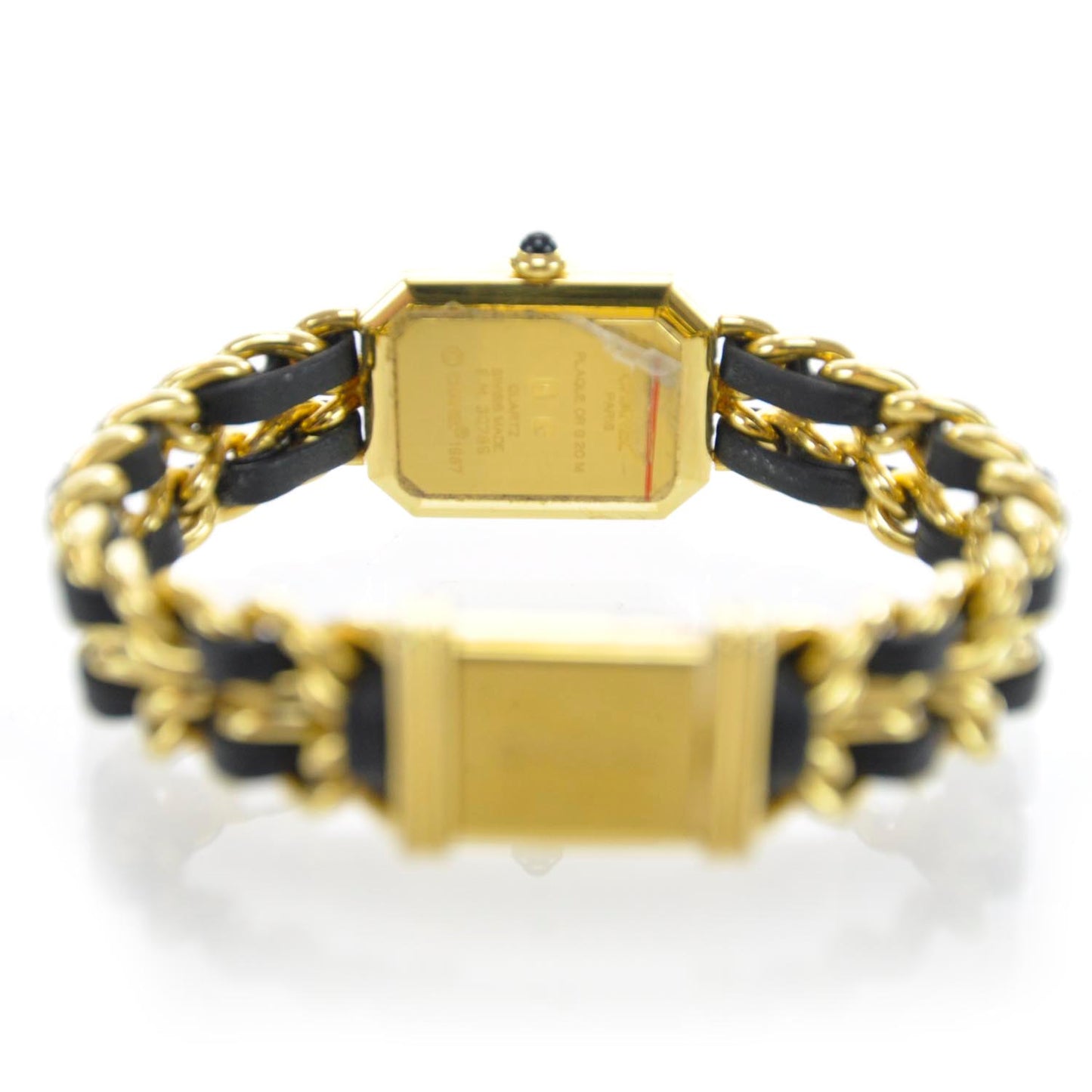 Stainless Steel Lambskin 20mm Chain Premiere Quartz Watch Gold M