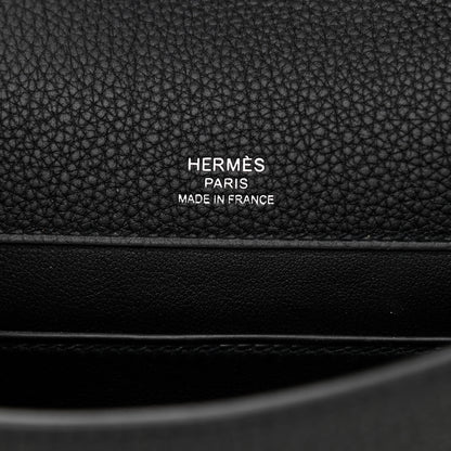 Hermes Togo Sac A Depeches 21 Messenger Bag Black 6 of 11