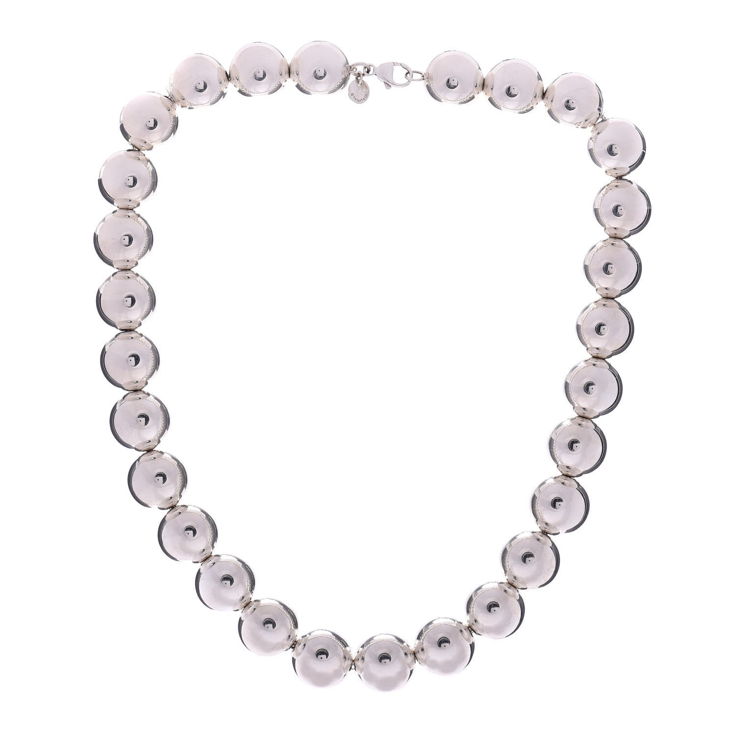 Tiffany Sterling Silver 16mm HardWear Ball Necklace 3 of 4