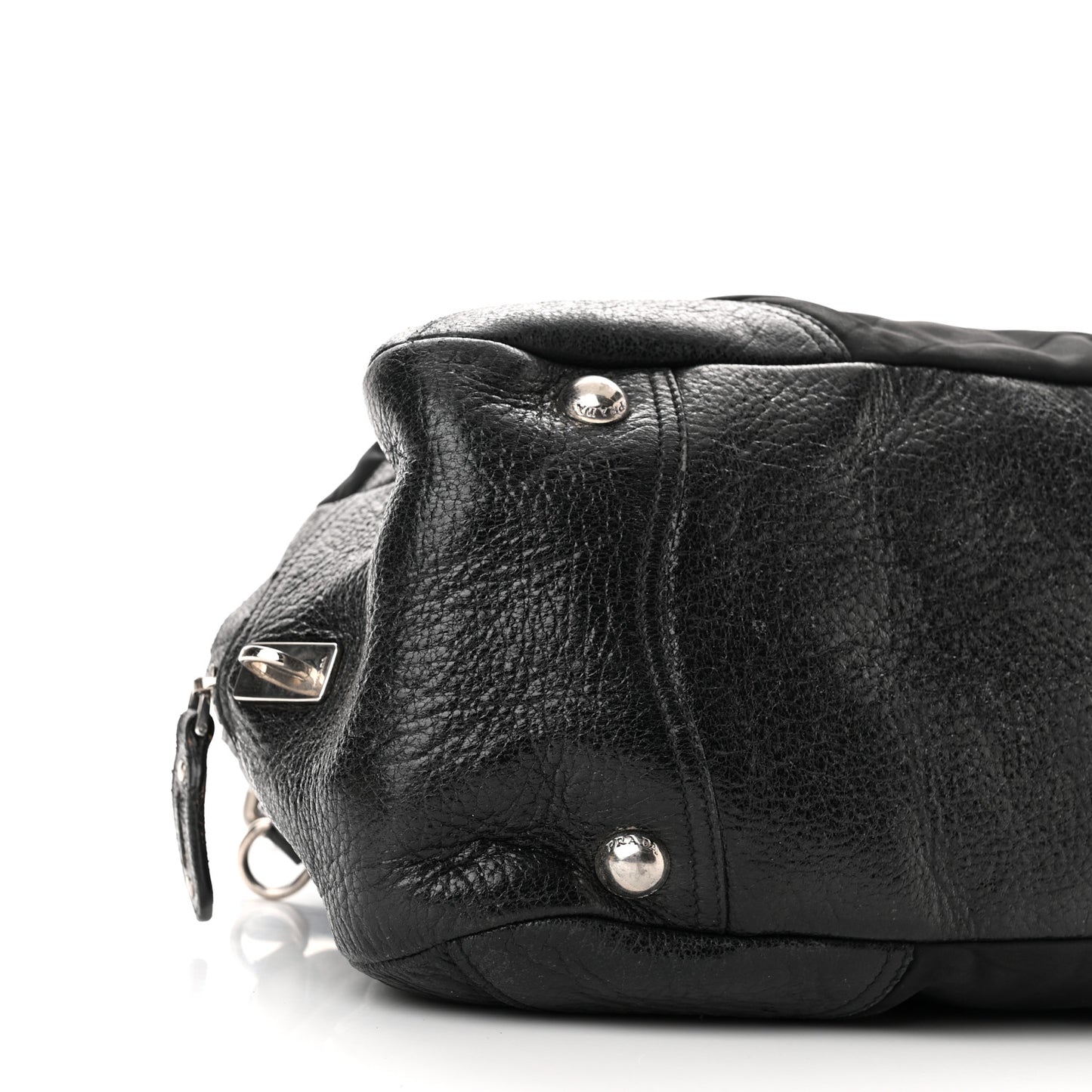 Nylon Quilted 24H Satchel Black