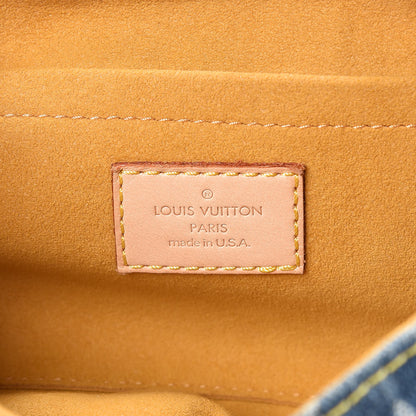 Louis Vuitton Monogram Denim Mini Pleaty Blue 6 of 12