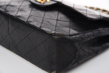 Chanel Lambskin Quilted Medium Double Flap Black 25 of 32