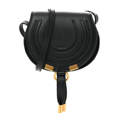 Chloe Calfskin Nano Marcie Saddle Bag Black 1 of 10