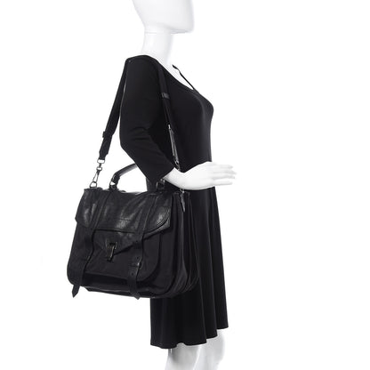 Proenza Schouler Lambskin PS1 Extra Large Satchel Black 2 of 18