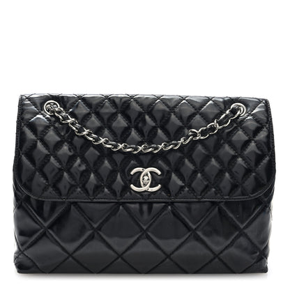 Chanel Vinyl Quilted In the Business Flap Bag Black 1 of 10