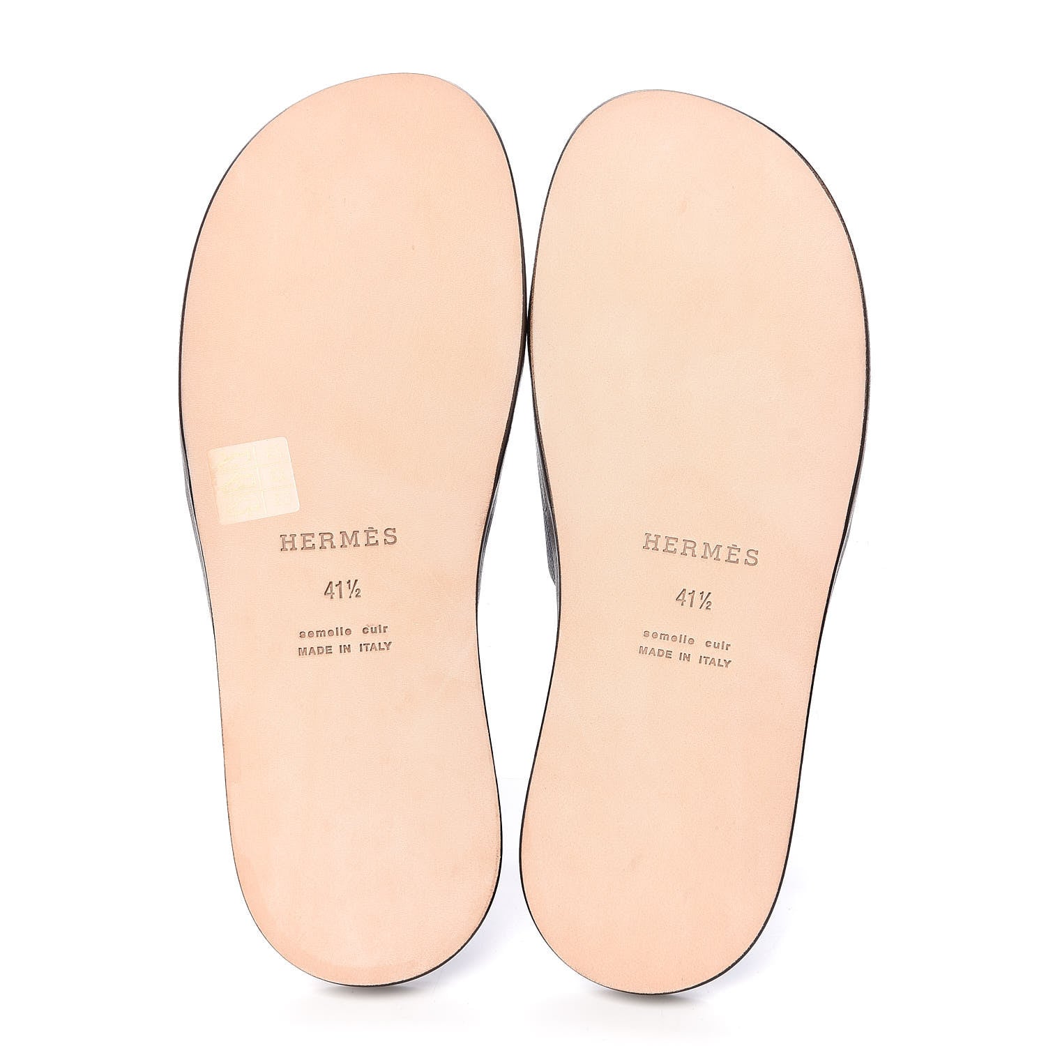 Hermes Matte Epsom Mens Izmir Sandals 41.5 Marine 5 of 9