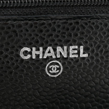 Chanel Caviar Quilted Wallet on Chain WOC Black 6 of 12