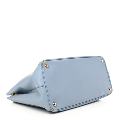 Prada Saffiano Cuir Large Double Bag Astrale 3 of 11