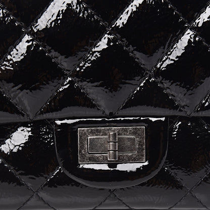 Chanel Distressed Patent Quilted 2.55 Reissue 226 Flap Black 11 of 14