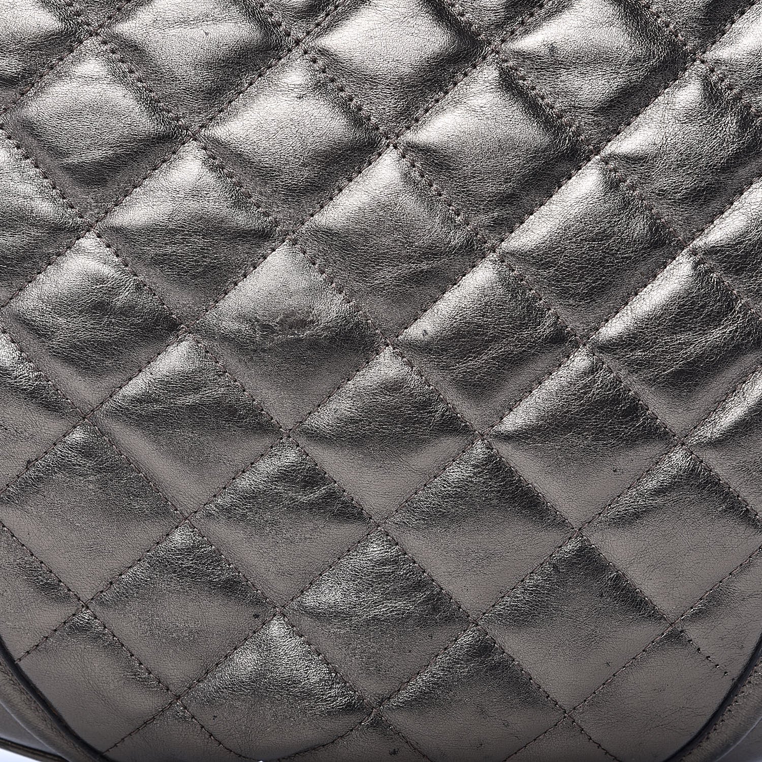 Burberry Metallic Calfskin Quilted Hoxton Hobo Nickel 13 of 16