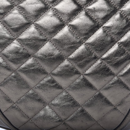 Burberry Metallic Calfskin Quilted Hoxton Hobo Nickel 13 of 16