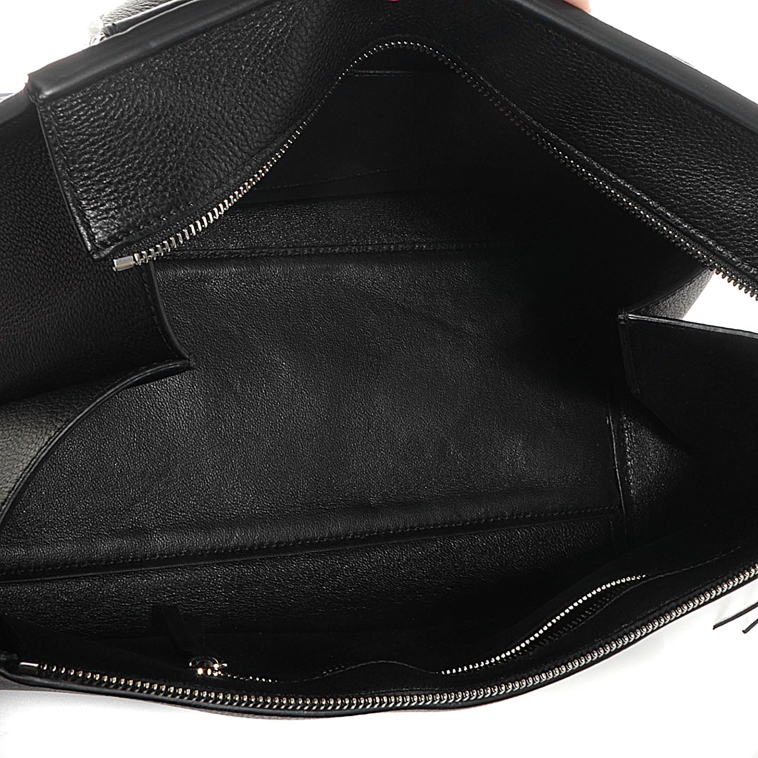 Celine Grained Calfskin Small Edge Shoulder Bag Black 5 of 10