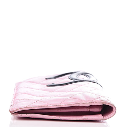 Chanel Calfskin Quilted Cambon Yen Wallet Pink 16 of 16