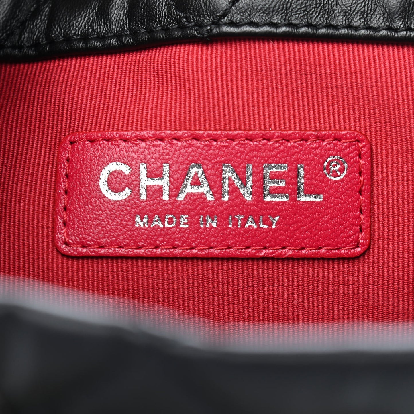 Aged Calfskin Quilted Small Gabrielle Backpack Black