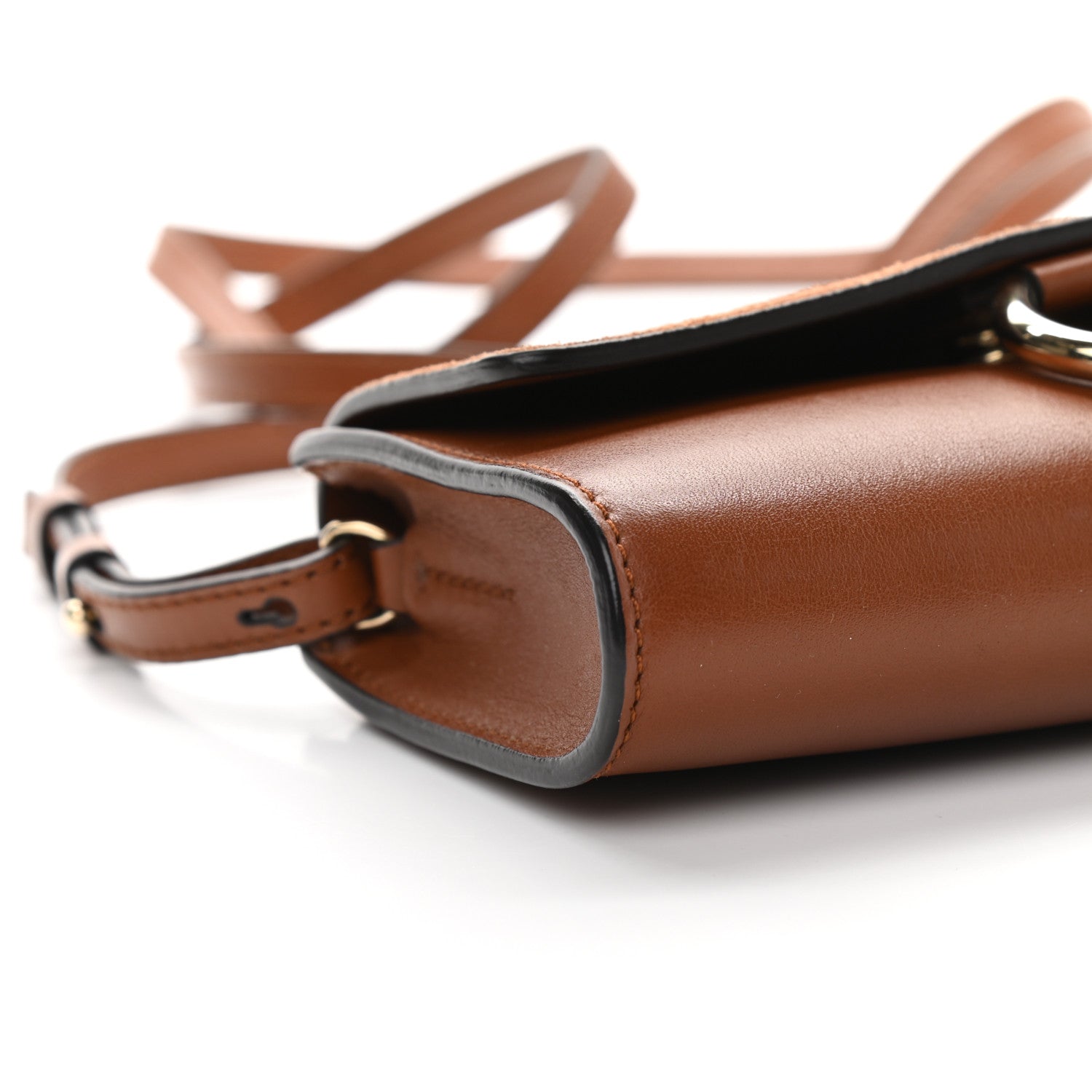 Chloe Suede Calfskin Faye Wallet On Strap Tan 8 of 9
