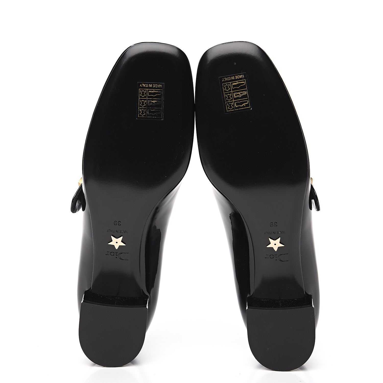 Christian Dior Patent Baby-D Ballet Pumps 39 Black 5 of 9