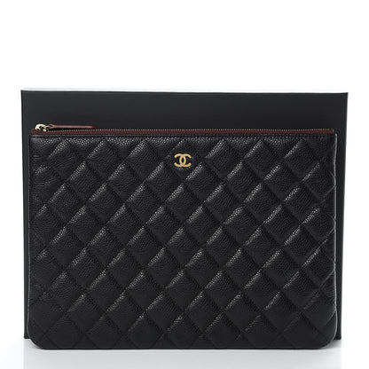 Chanel Caviar Quilted Medium Cosmetic Case Black 8 of 8