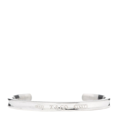 Tiffany Sterling Silver Narrow 1837 Cuff Bracelet 1 of 4