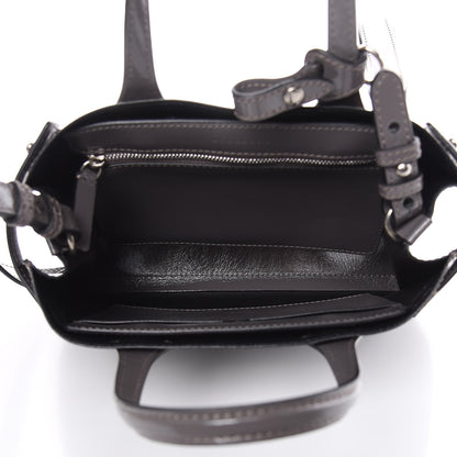 Burberry Soft Calfskin Small Banner Tote Sepia Grey 5 of 9