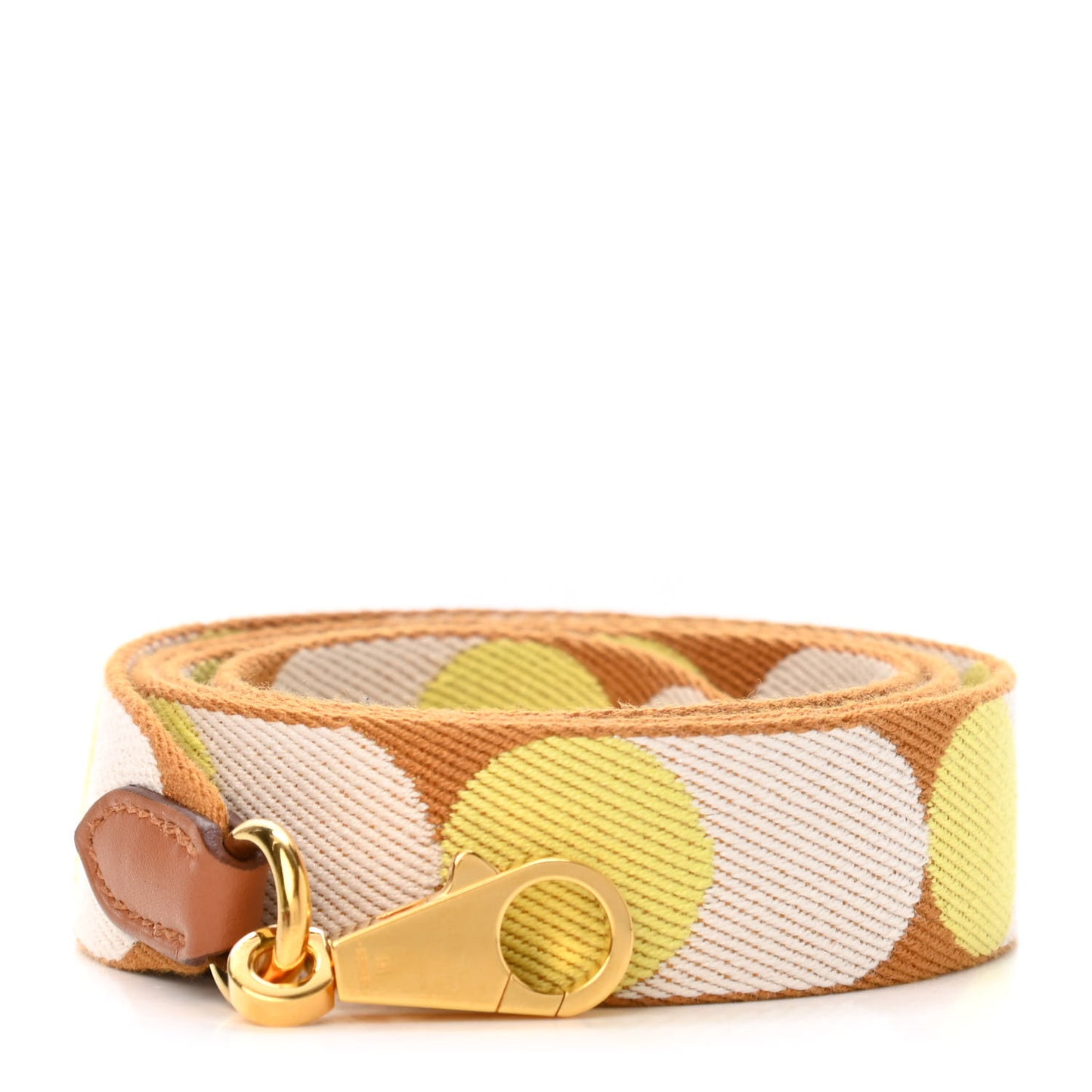 Toile Swift 25mm Sangle Flipperball Shoulder Strap Caramel Nata Gold