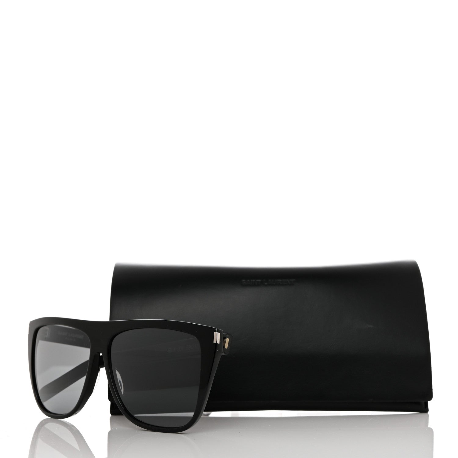 Saint Laurent Acetate SL1 Sunglasses Black 8 of 8
