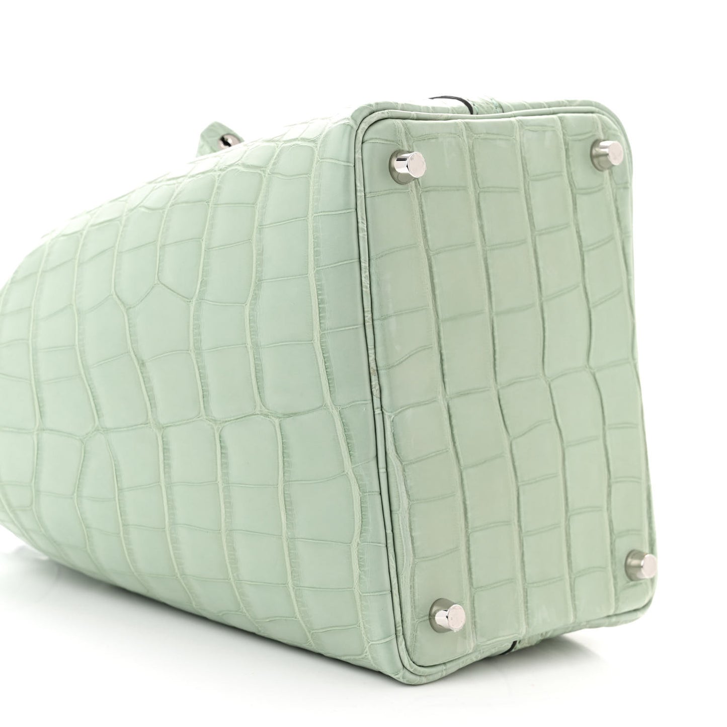 Matte Alligator Picotin Lock 18 Vert D Eau
