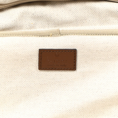 Gucci GG Supreme Monogram Azalea Calfskin Retro Interlocking G Carry On Trolley Beige Ebony Brown Sugar 5 of 12