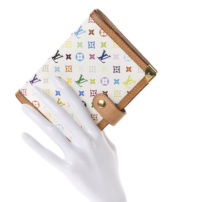 Louis Vuitton Monogram Multicolor Small Ring Agenda Cover White 2 of 6