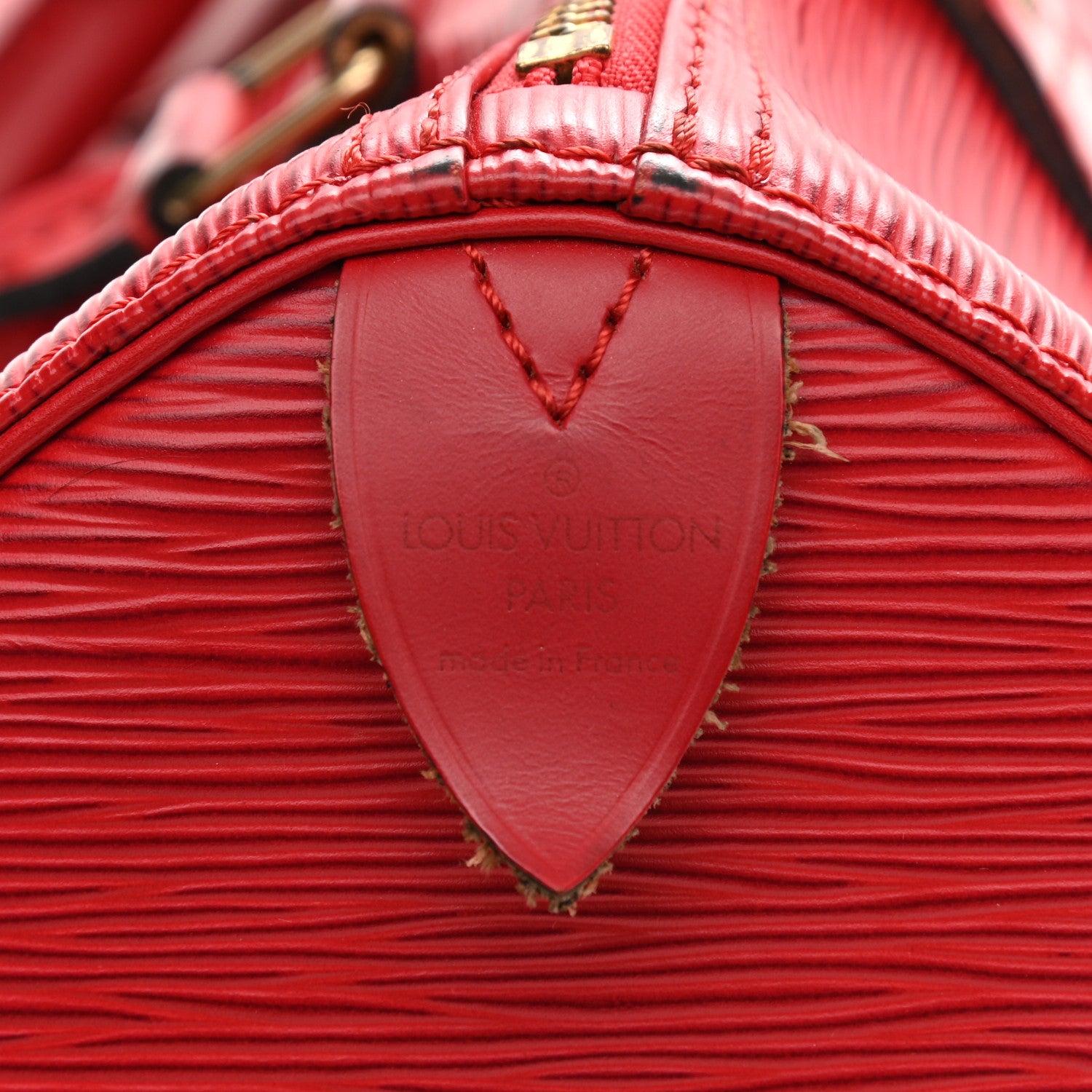 Louis Vuitton Epi Speedy 30 Castillan Red 6 of 18