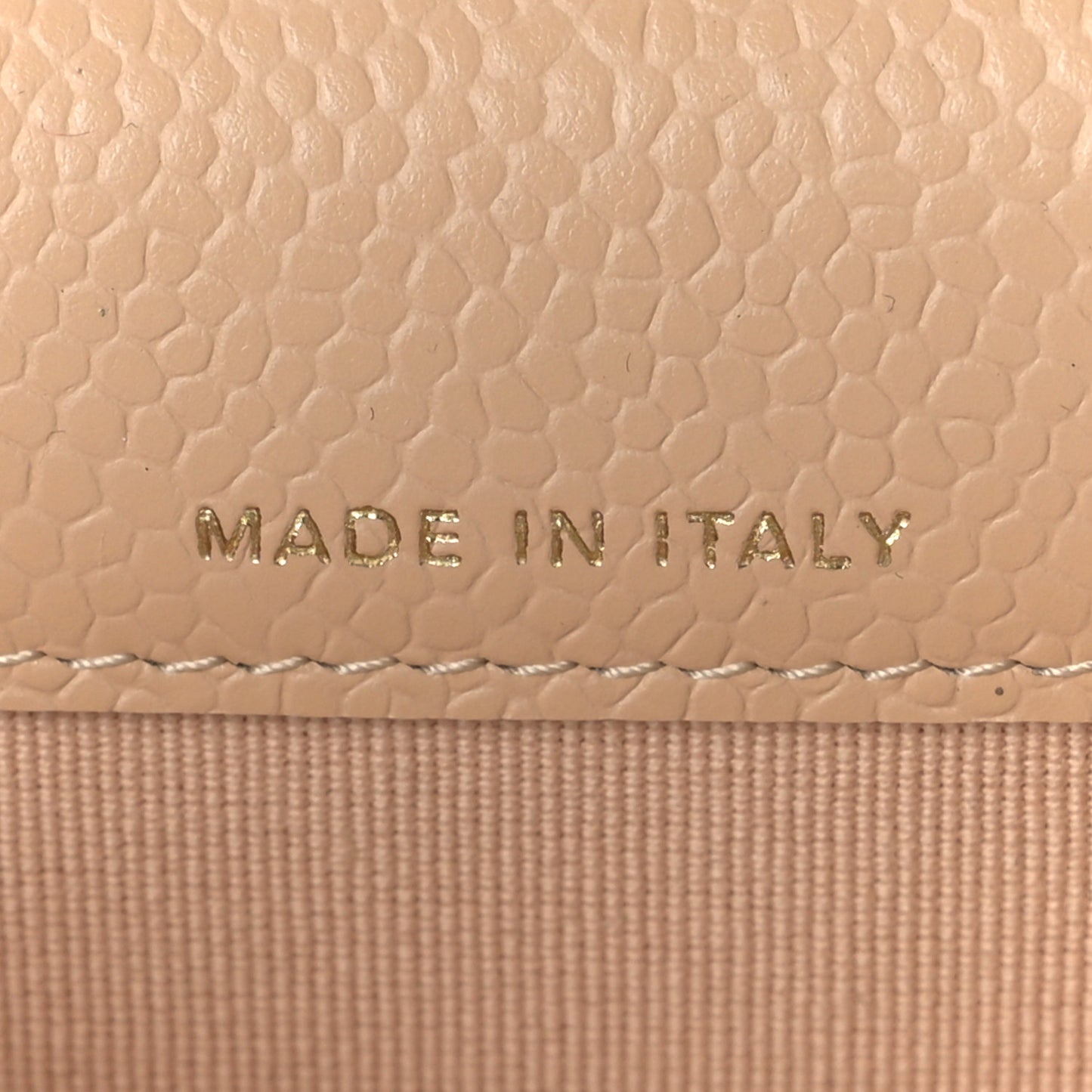Caviar Quilted Flap Card Holder Wallet Beige