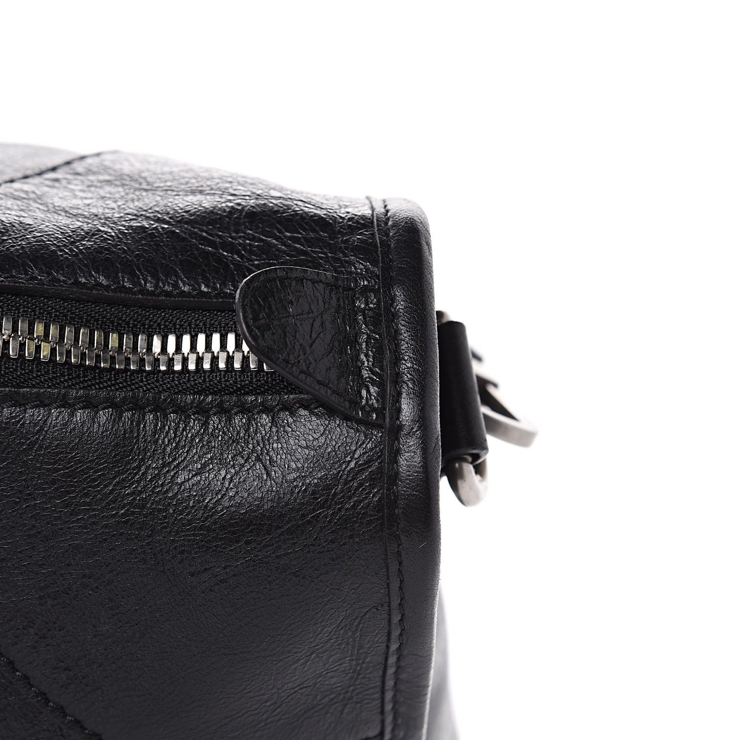 Fluffy Calfskin Morpheus Weekender Duffle Black
