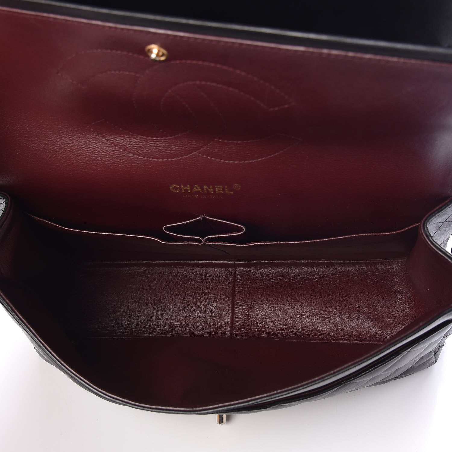 Chanel Lambskin Quilted Jumbo Double Flap Black 5 of 9